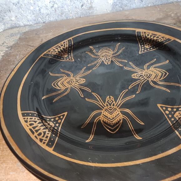 Holiday Home "Modern Mystic" -  Spider & Web Large Ceramic Serving Plate - Picture 2 of 7